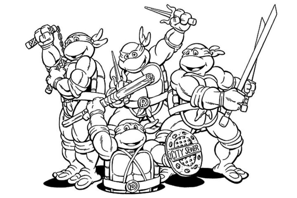 Free TMNT Coloring Pages Free TMNT Coloring Pages