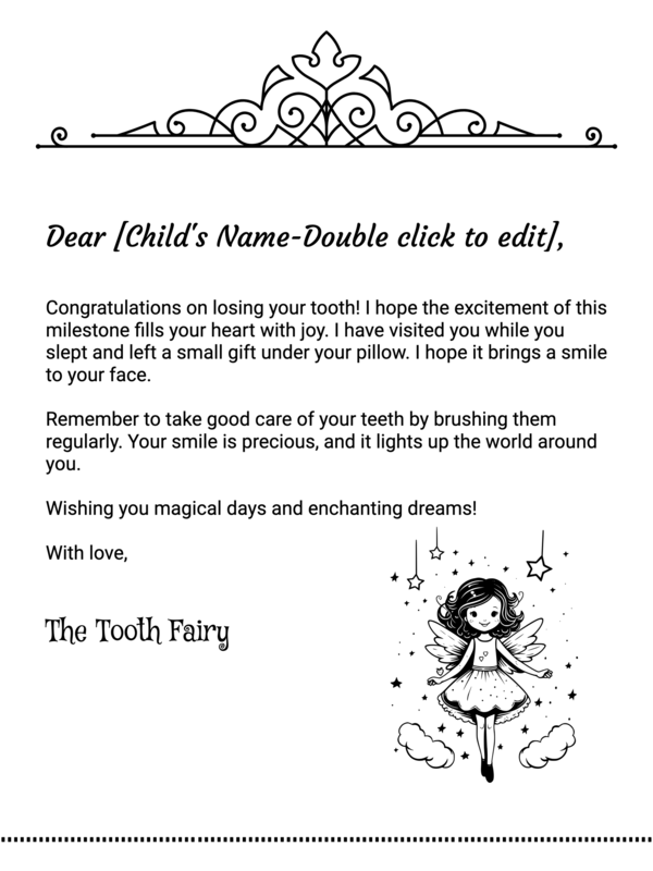 Tooth Fairy Letter Template Free Printable Infoupdate Tooth Fairy Letter Template Free Printable Infoupdate