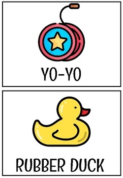 TOYS PRINTABLE COLOURED FLASHCARDS ESL By Miss Somi TPT TOYS PRINTABLE COLOURED FLASHCARDS ESL By Miss Somi TPT