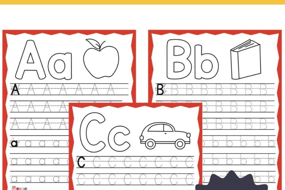 Trace Alphabet Letters Free Printable Preschool Tracing Alphabet