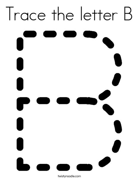 Trace Letter B ClipArt Best Trace Letter B ClipArt Best