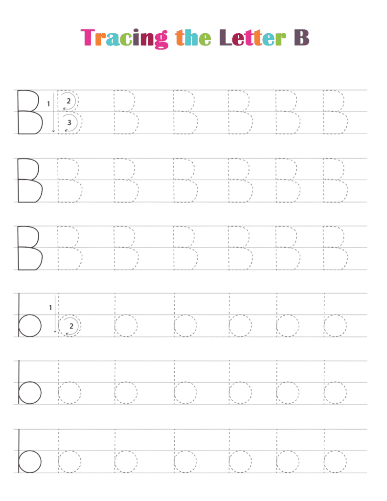Trace Letter B Worksheets Pre Free Printable Infoupdate Trace Letter B Worksheets Pre Free Printable Infoupdate