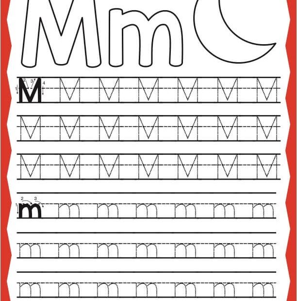 Trace Letter M Reading Adventures For Kids Ages 3 To 5