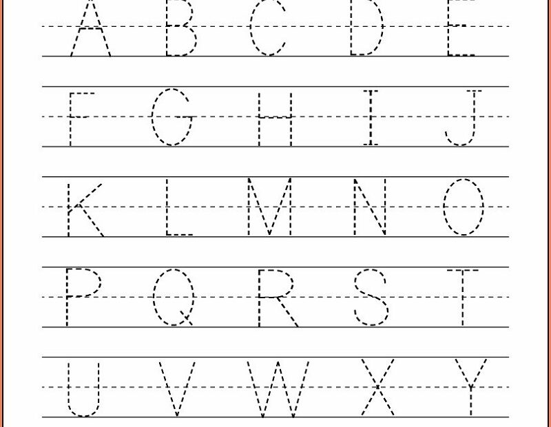 Trace Letters Printable Pdf Free Download