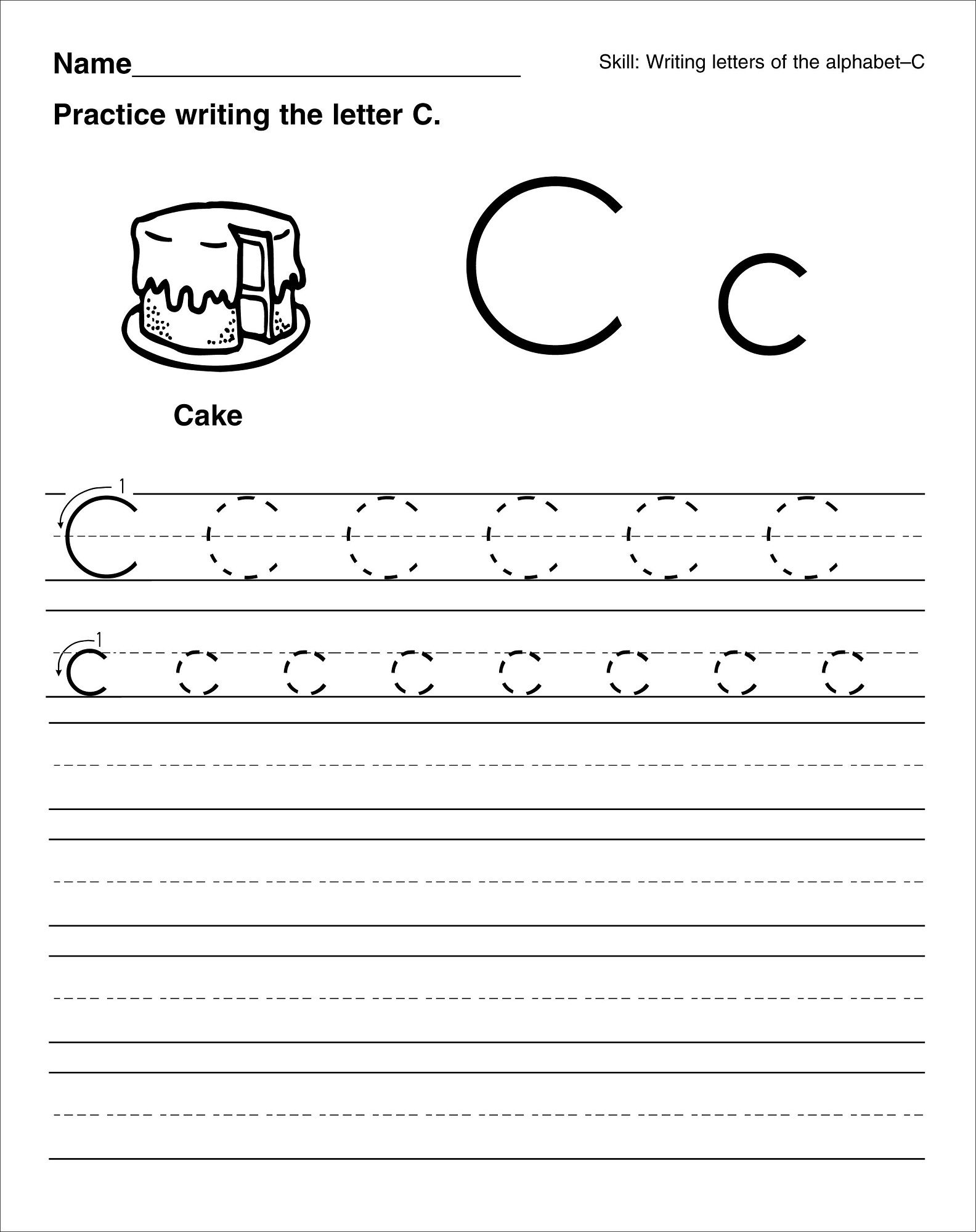 Trace The Letter C Worksheets Letter C Worksheets Letter For Letter Trace The Letter C Worksheets Letter C Worksheets Letter For Letter