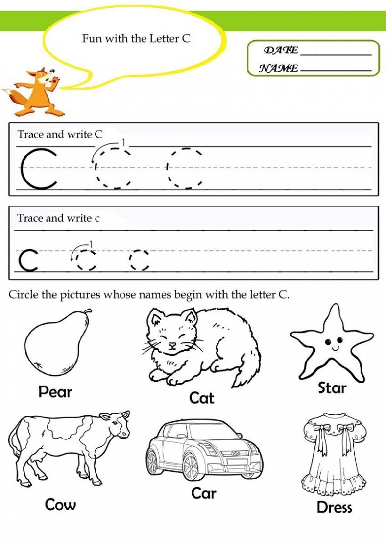 Trace The Letter C Worksheets Printable 101 Activity Trace The Letter C Worksheets Printable 101 Activity