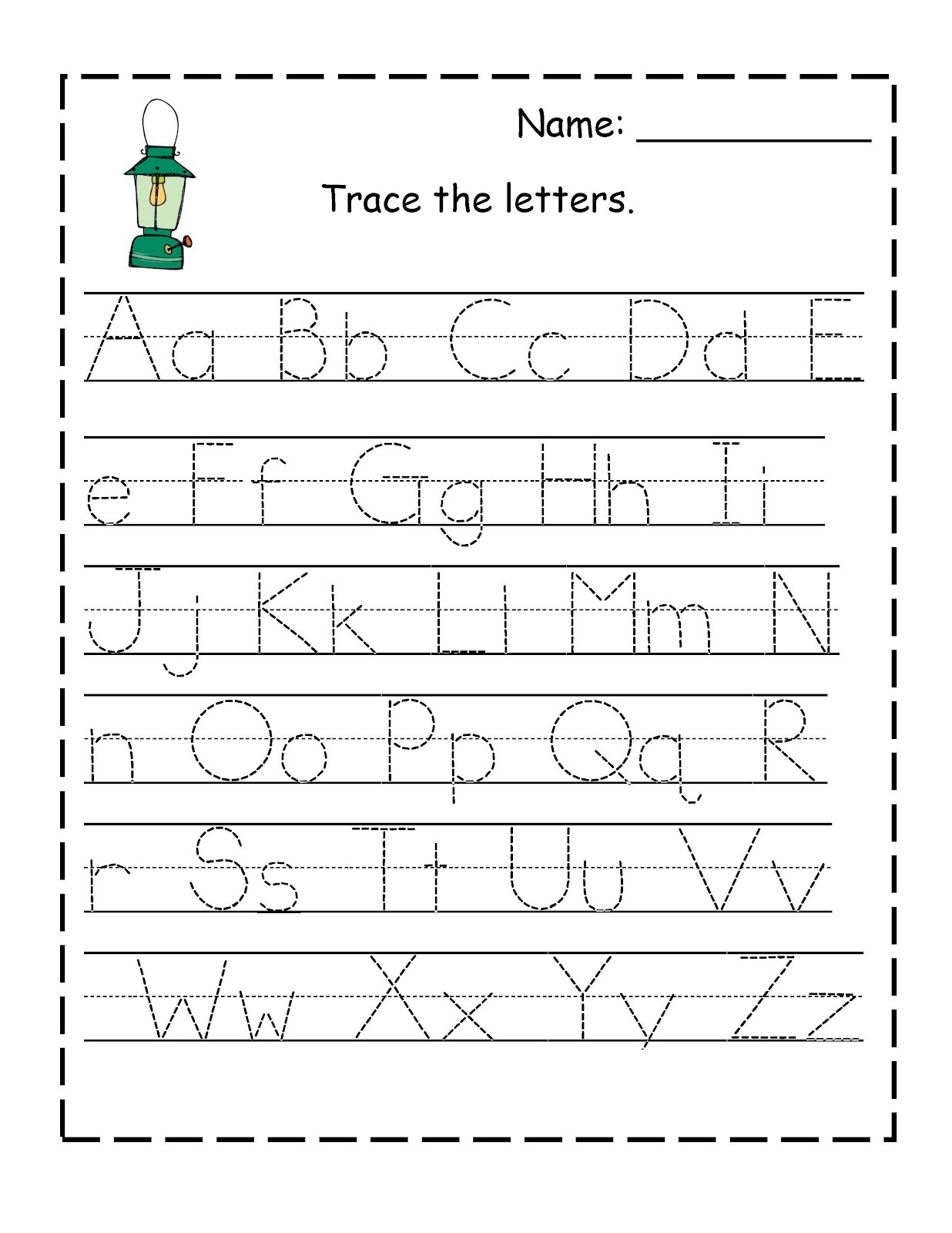Traceable Alphabets Printable Traceable Alphabets Printable