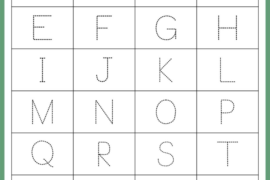 Traceable Letter A Printable