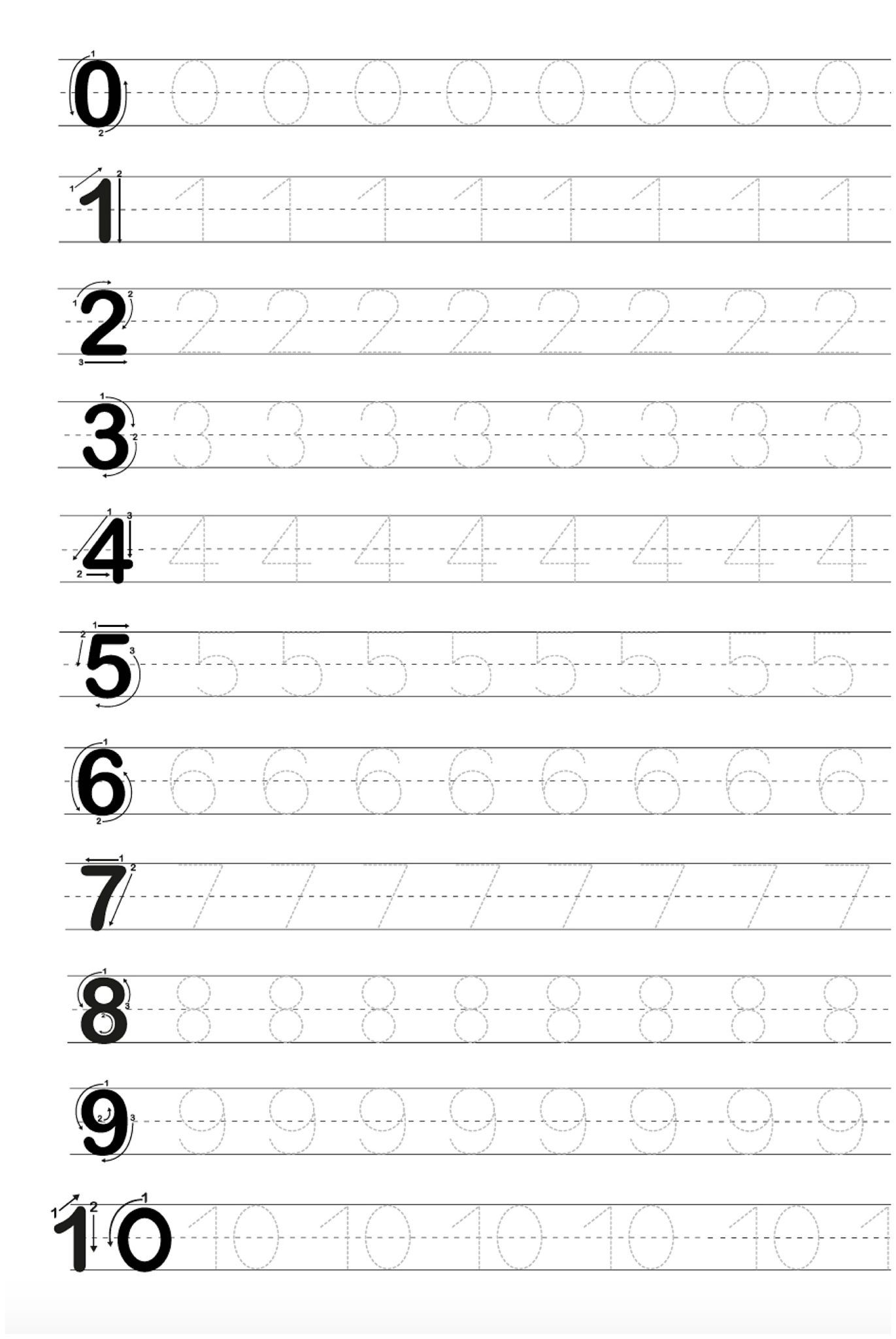 Traceable Letter And Number Worksheets Traceable Letter And Number Worksheets