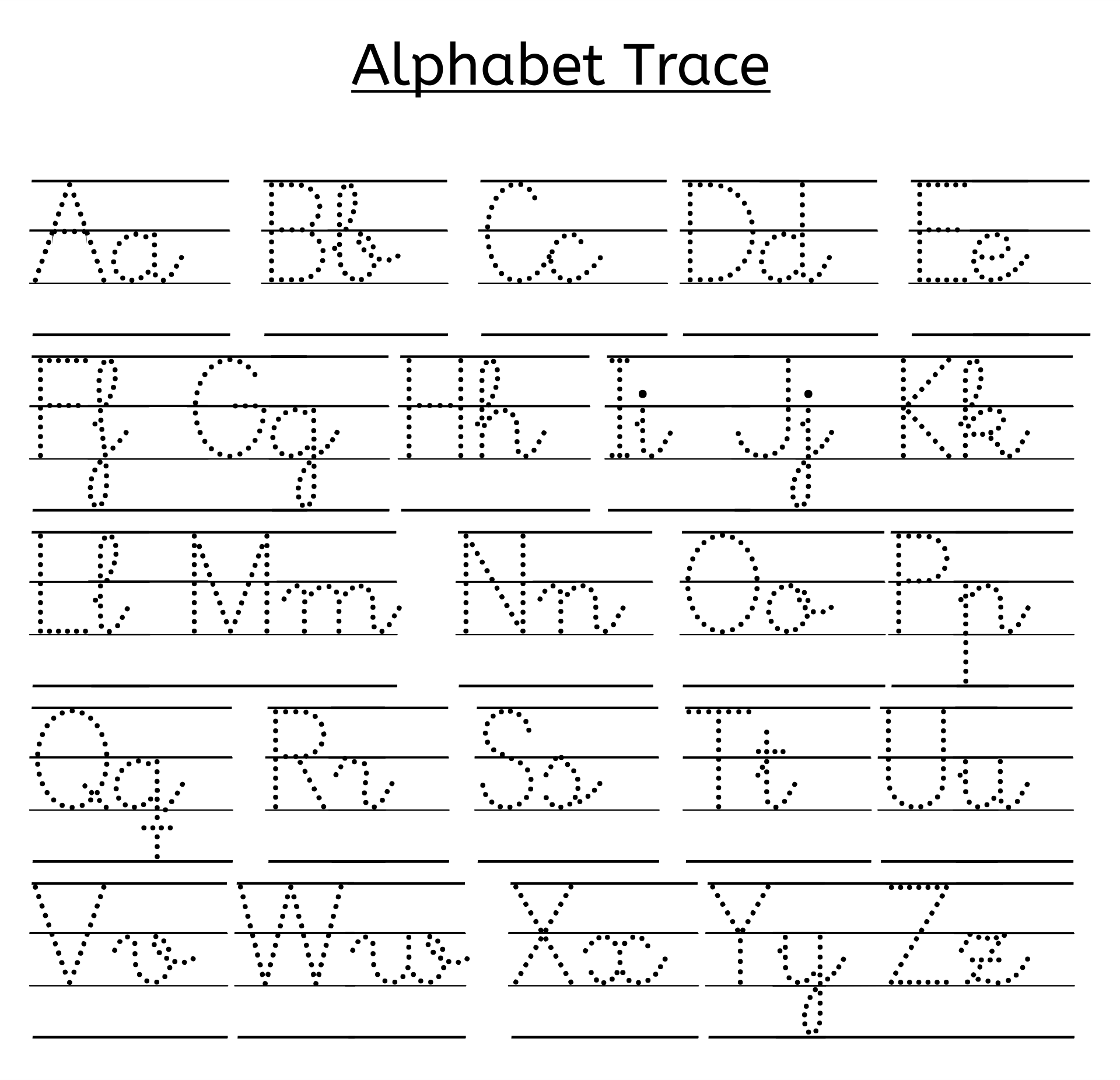 Traceable Letters Printable Traceable Letters Printable
