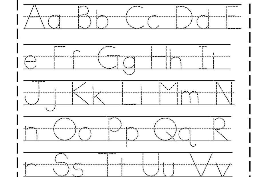 Traceable Letters Worksheet