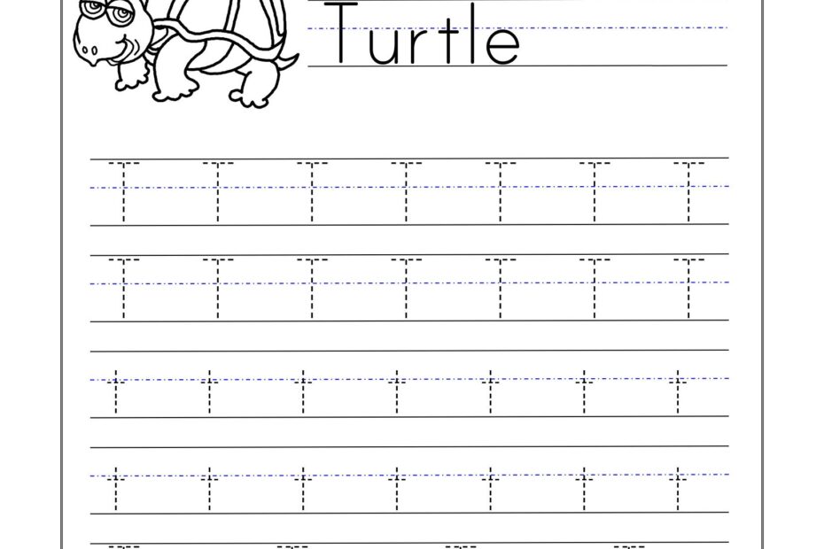 Traceable Printable Coloring Page Of The Letter T
