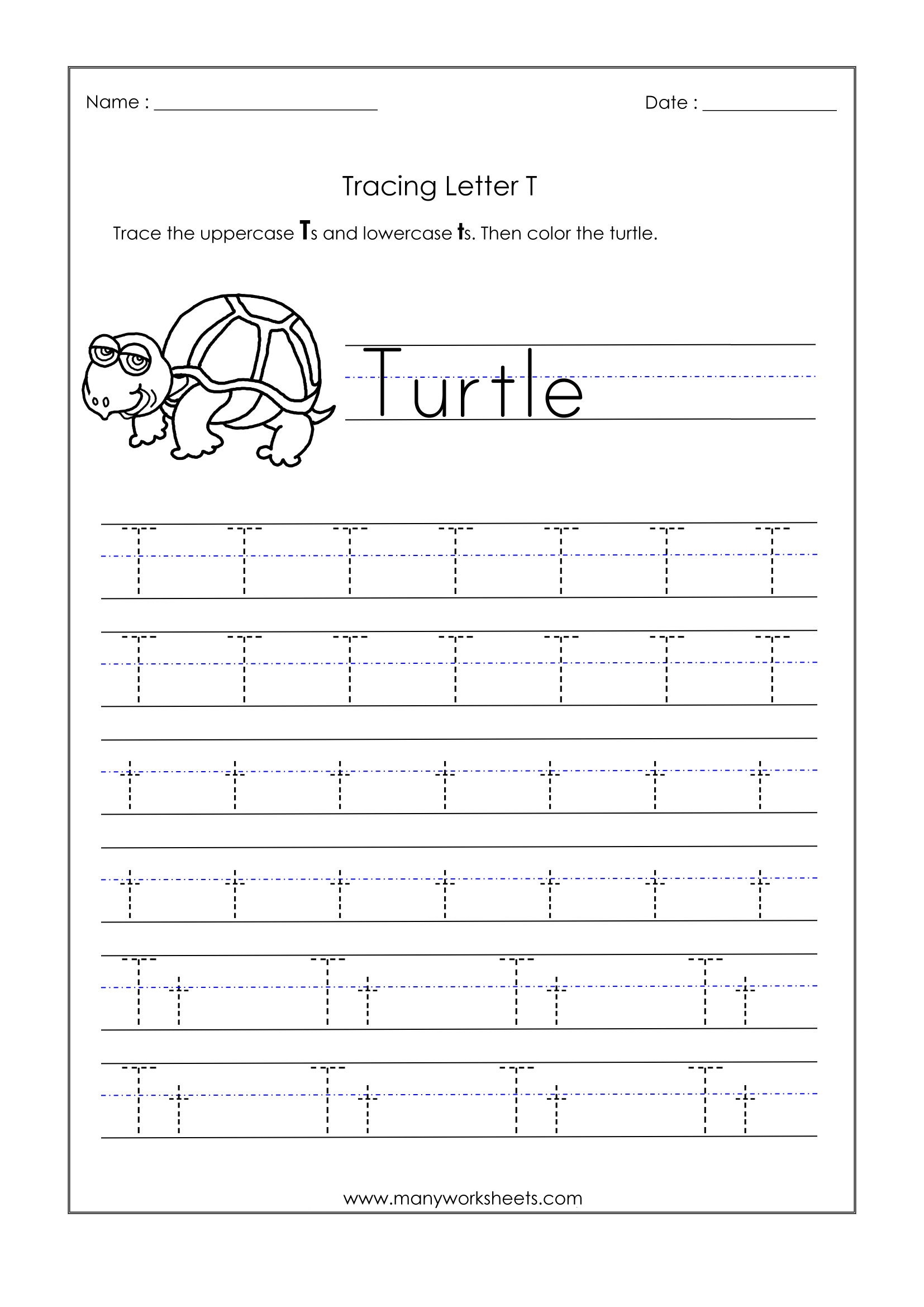 Traceable Printable Coloring Page Of The Letter T Traceable Printable Coloring Page Of The Letter T