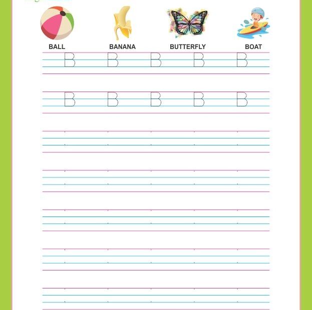 Tracing Alphabet B Bright Minds ELearning Platform