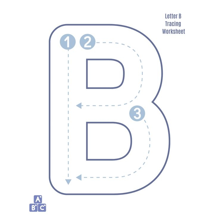 Tracing Letter B Worksheet For Preschoolers Tracing Letter B Worksheet For Preschoolers