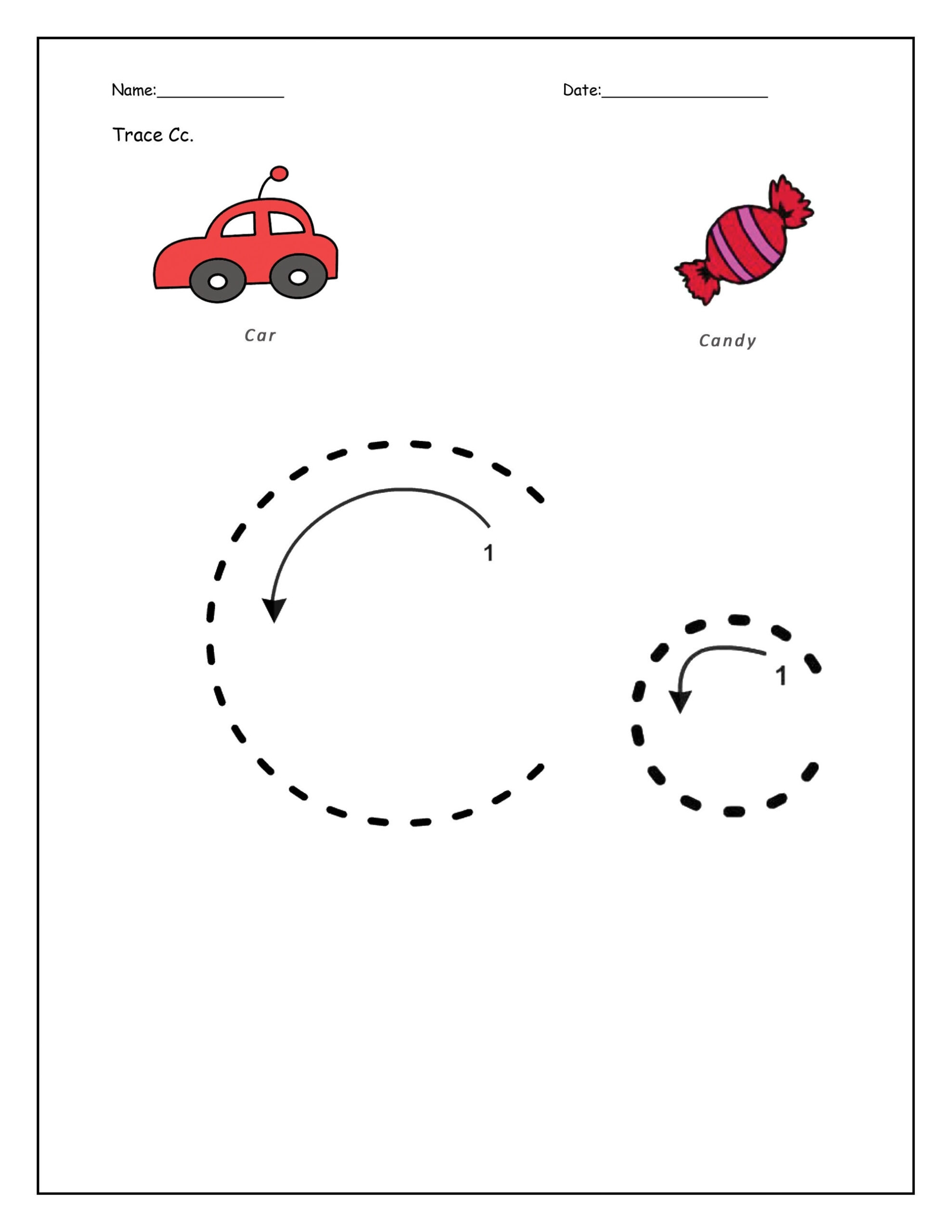 Tracing Letter CC Letter Tracing Worksheets Tracing Letter CC Letter Tracing Worksheets