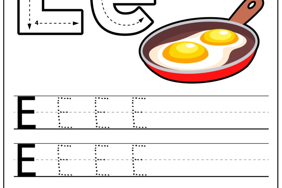 Tracing Letter EE Letter Tracing Worksheets