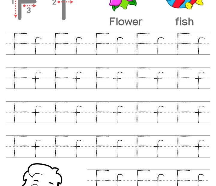 Tracing Letter FF Letter Tracing Worksheets