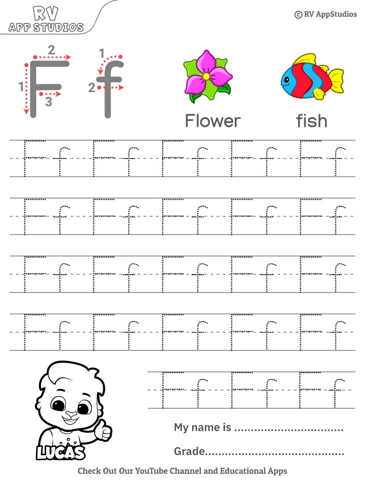 Tracing Letter FF Letter Tracing Worksheets Tracing Letter FF Letter Tracing Worksheets