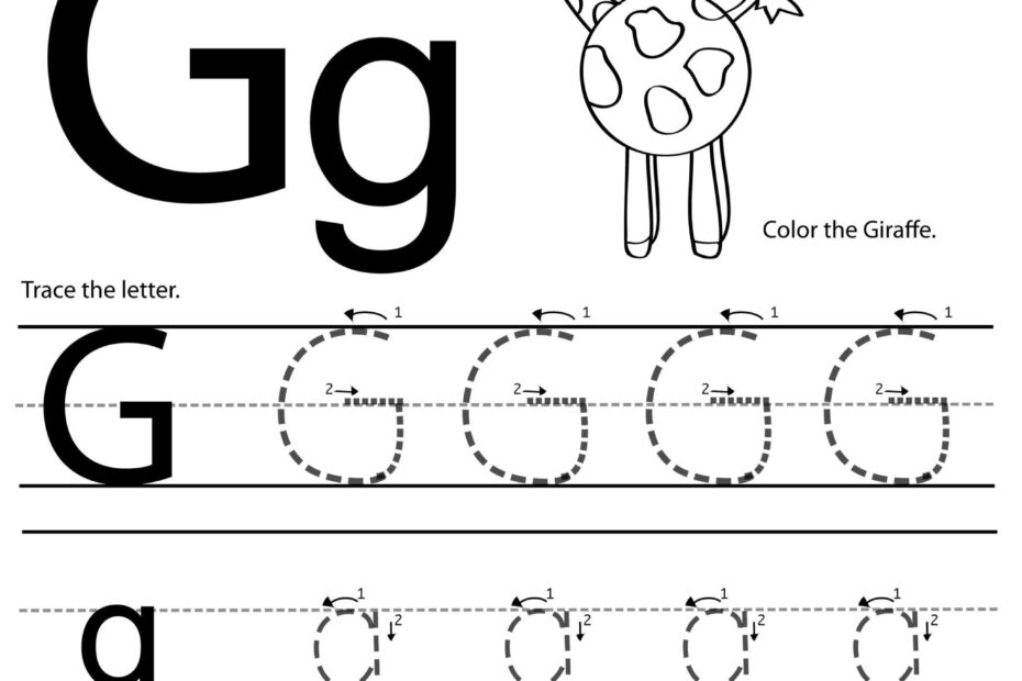 Tracing Letter G Worksheets Letter Tracing Worksheets