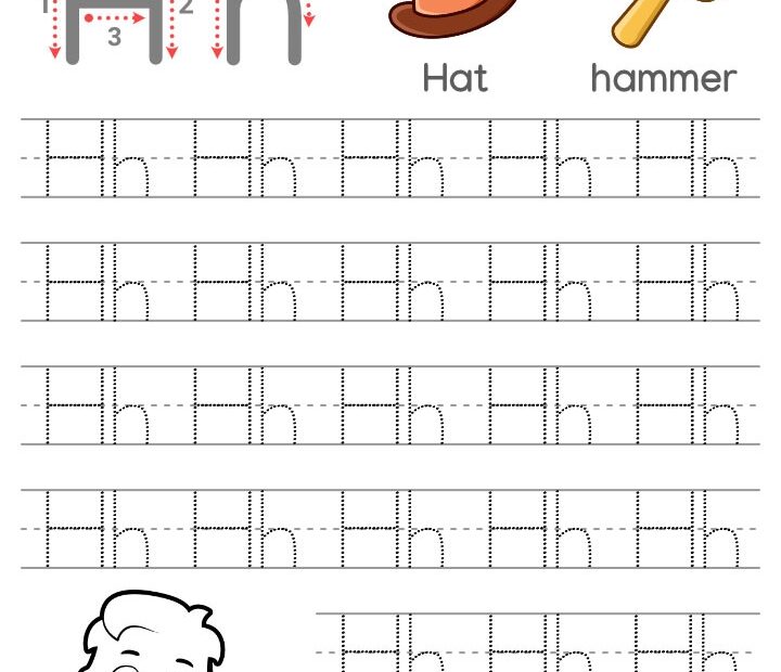 Tracing Letter HH Letter Tracing Worksheets
