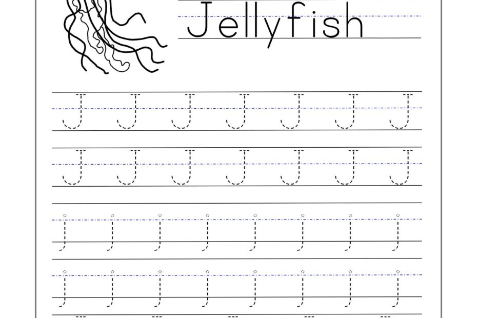 Tracing Letter J Letter Tracing Worksheets