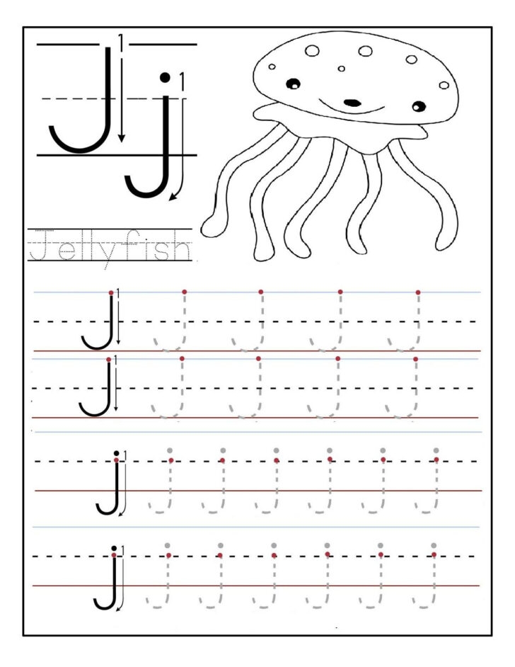 Tracing Letter J Preschool AlphabetWorksheetsFree Tracing Letter J Preschool AlphabetWorksheetsFree