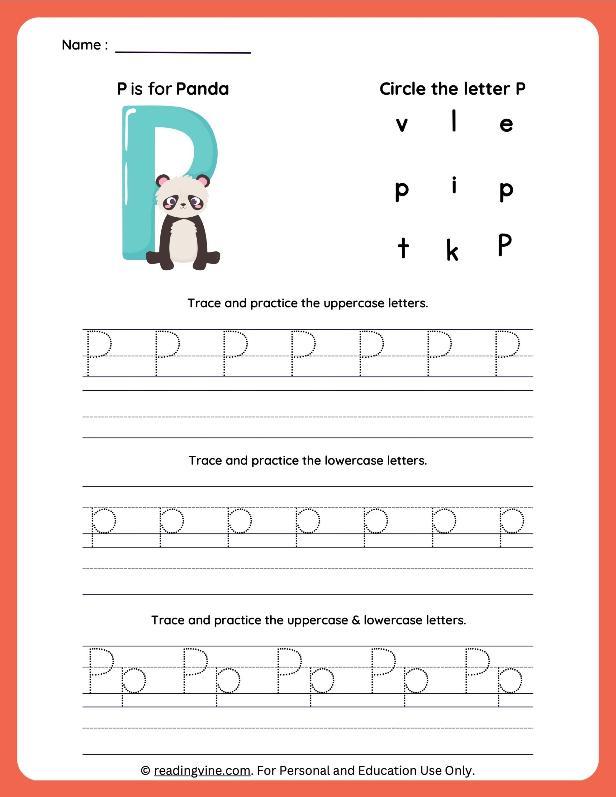 Tracing Letter P Worksheets For Preschool Tracing Letter P Worksheets For Preschool
