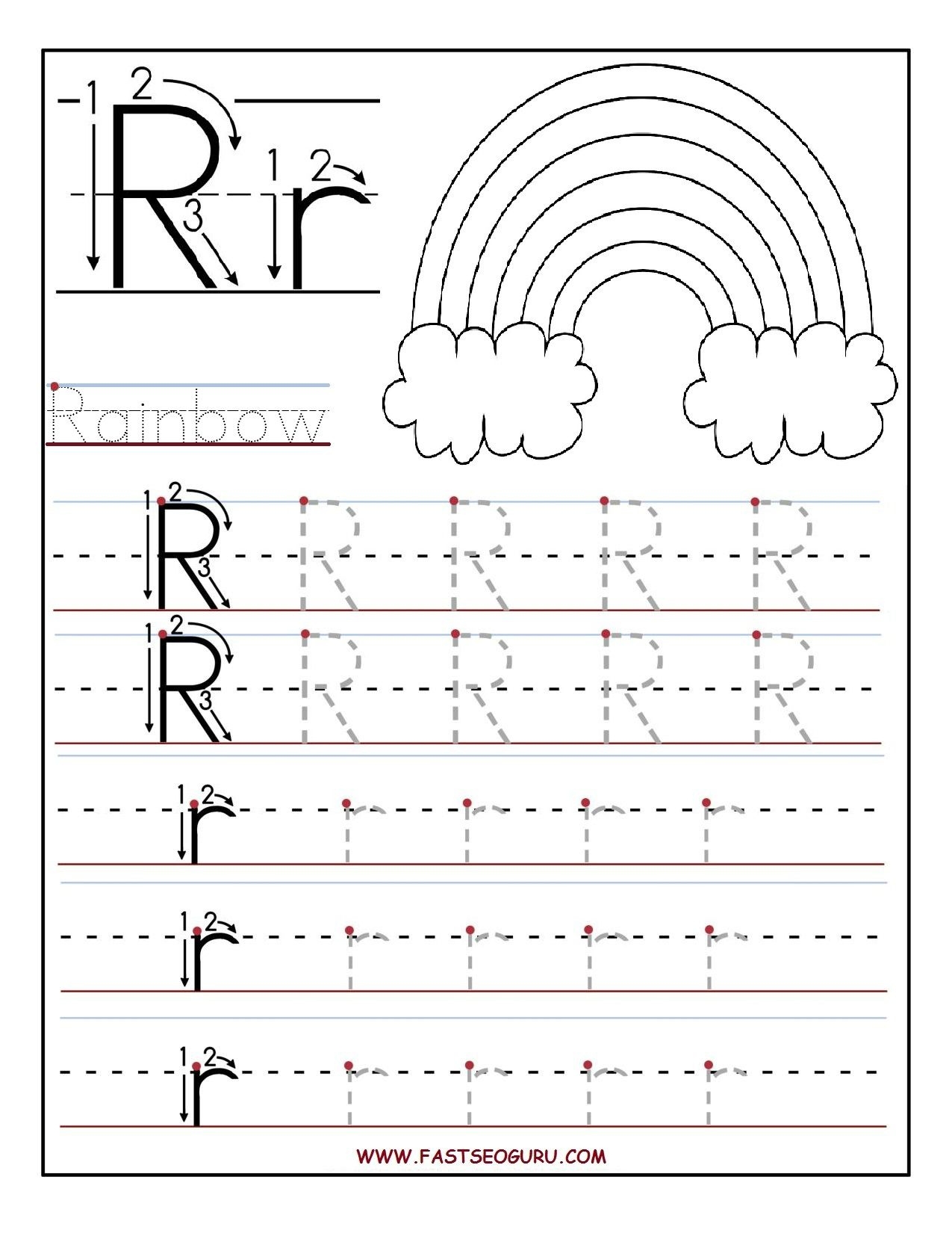 letter r printable