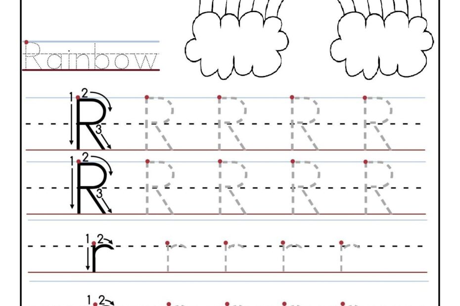 Tracing Letter R Printable Worksheets Letter Tracing Worksheets
