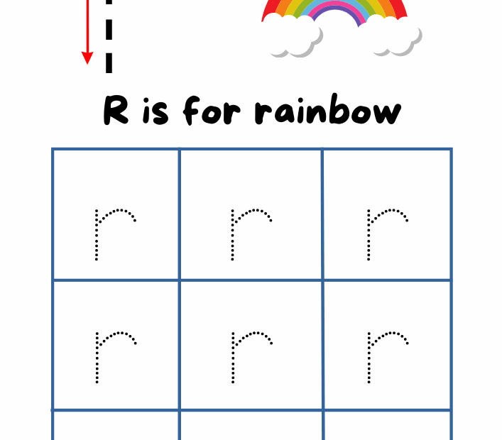Tracing Letter R Worksheets For Pre Pdf Infoupdate