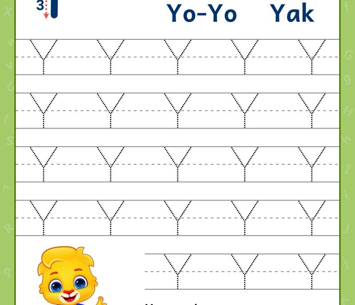 Tracing Letter Y Y Worksheet Worksheets Library