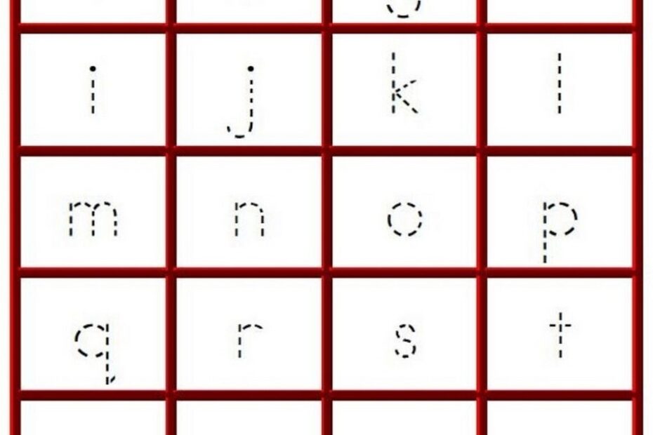 Tracing Letters A z Worksheets Learning Printable