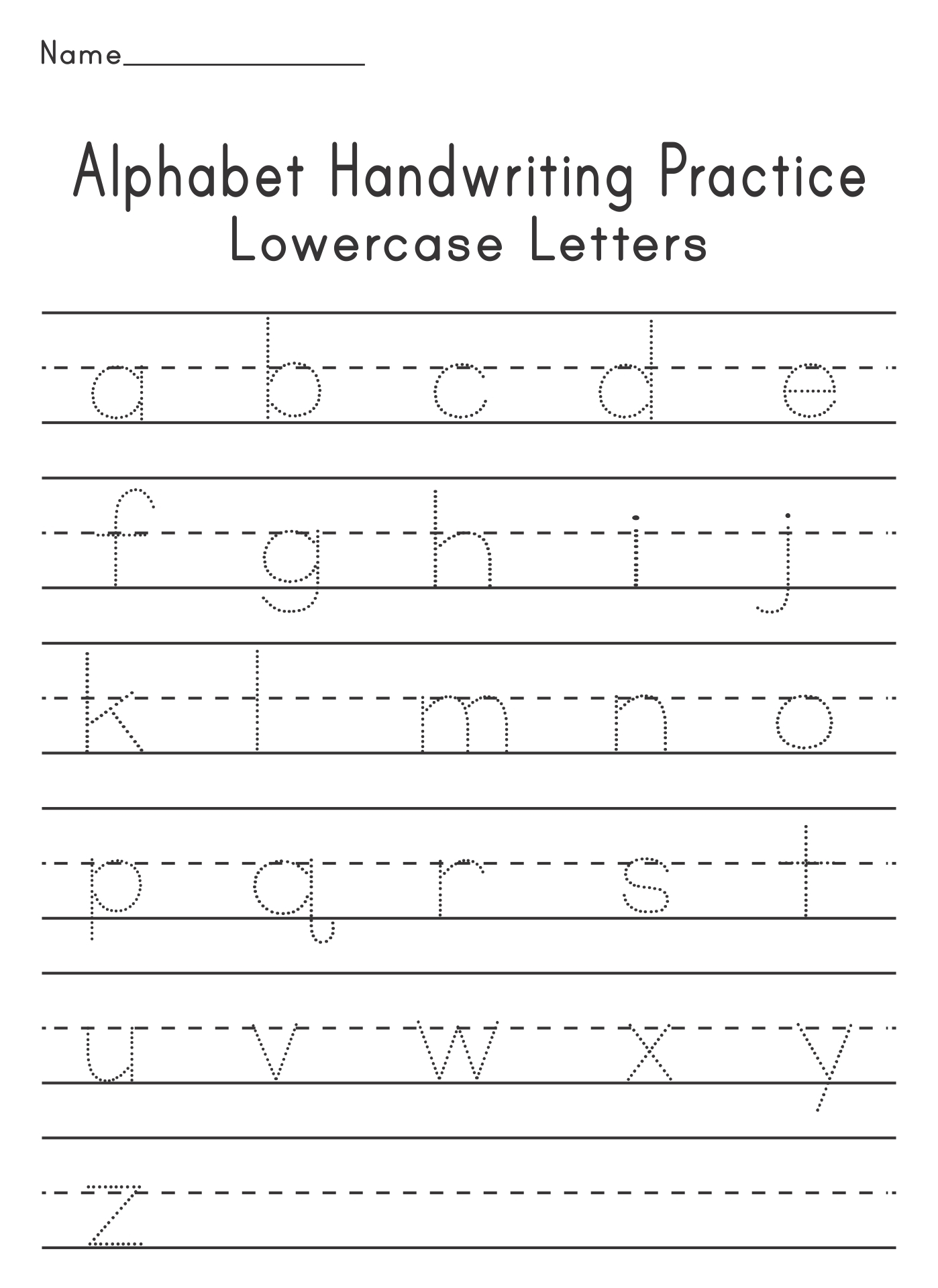 tracing letters printable free tracing letters printable free