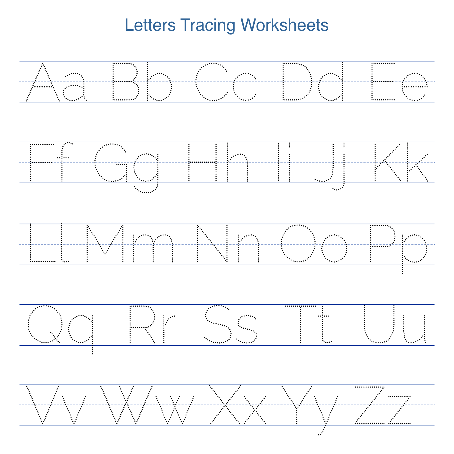 Tracing Letters Printable Tracing Letters Printable
