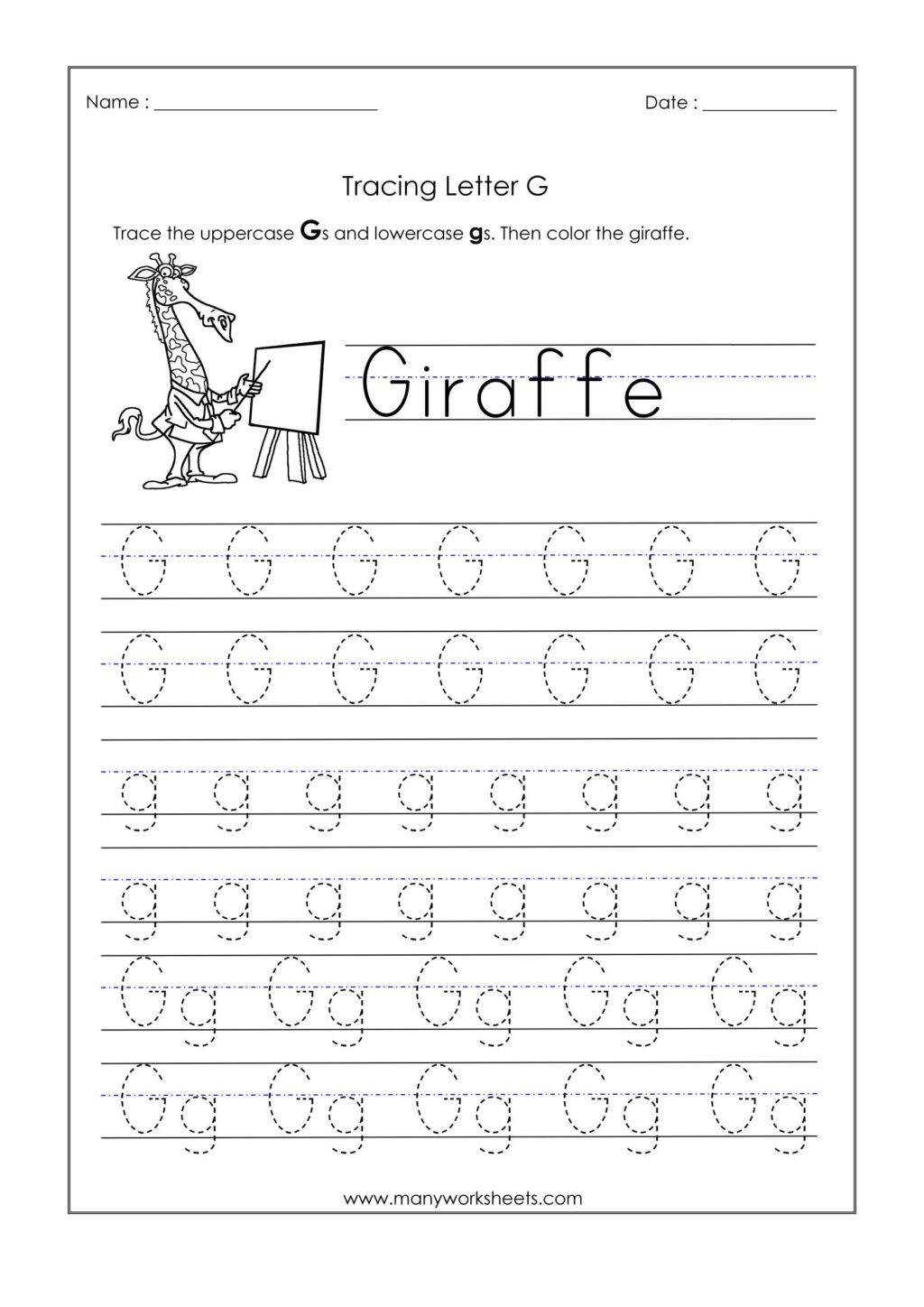 free letter g tracing worksheet free letter g tracing worksheet