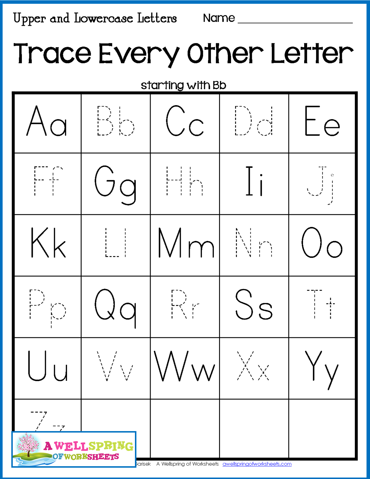 Tracing Upper And Lowercase Letters TracingLettersWorksheets Tracing Upper And Lowercase Letters TracingLettersWorksheets