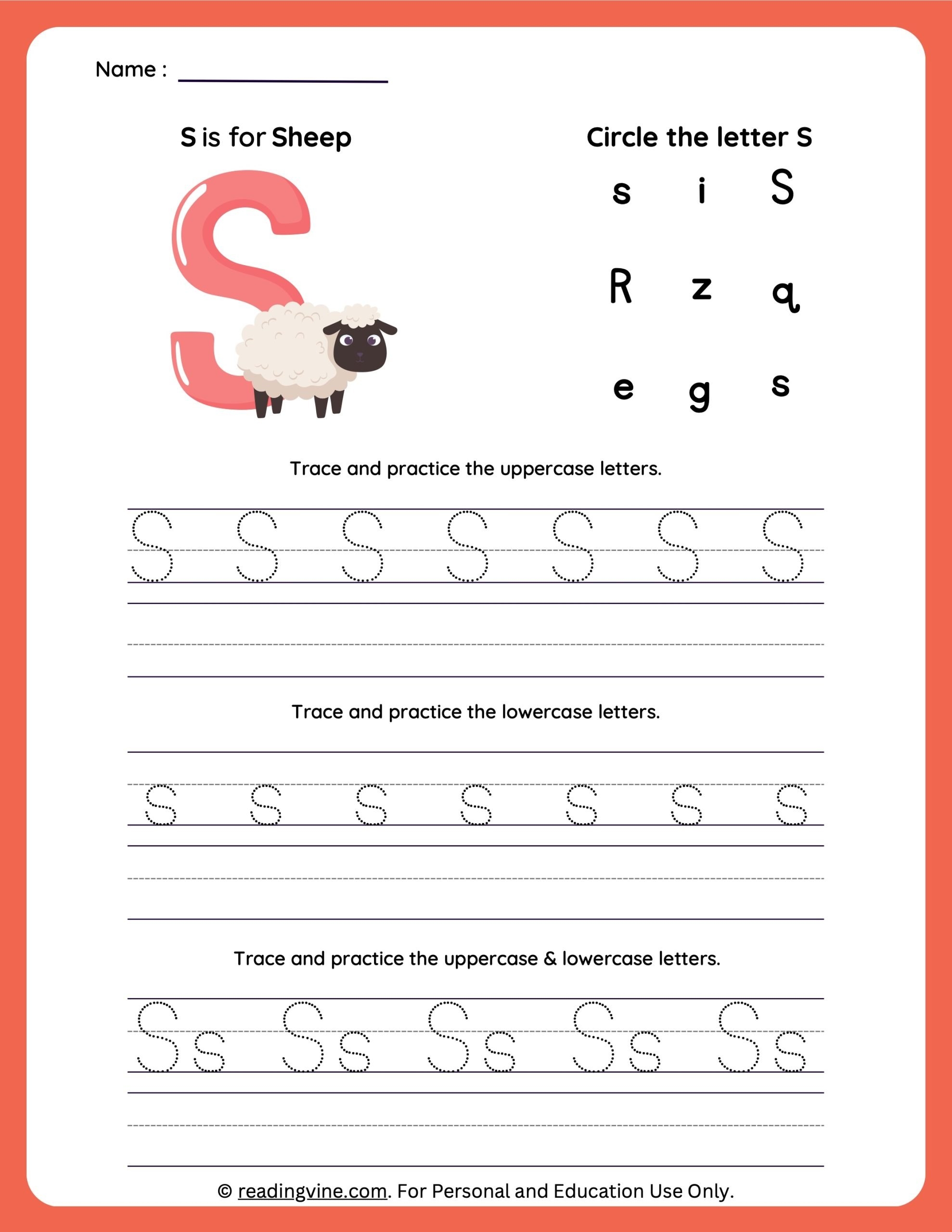 letter s tracing for preschoolers letter s tracing for preschoolers
