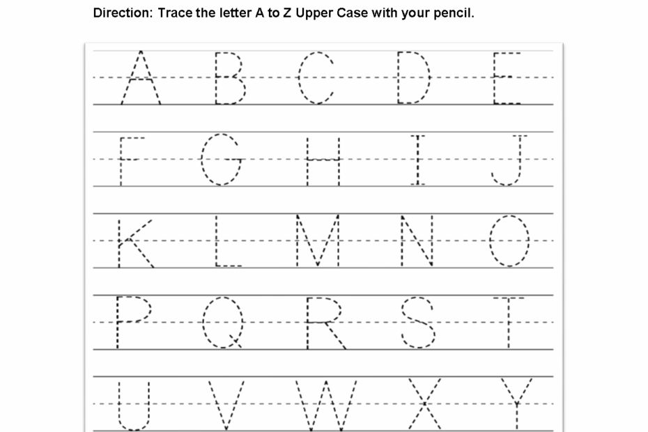 Tracing Uppercase Letters Pdf TracingLettersWorksheets