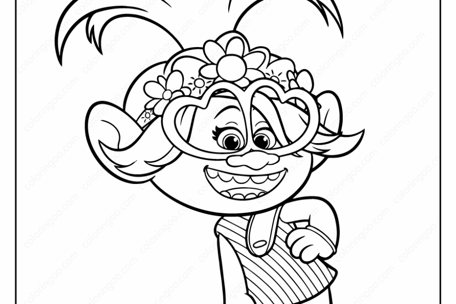 Trolls 2 Coloring Pages Coloring Home