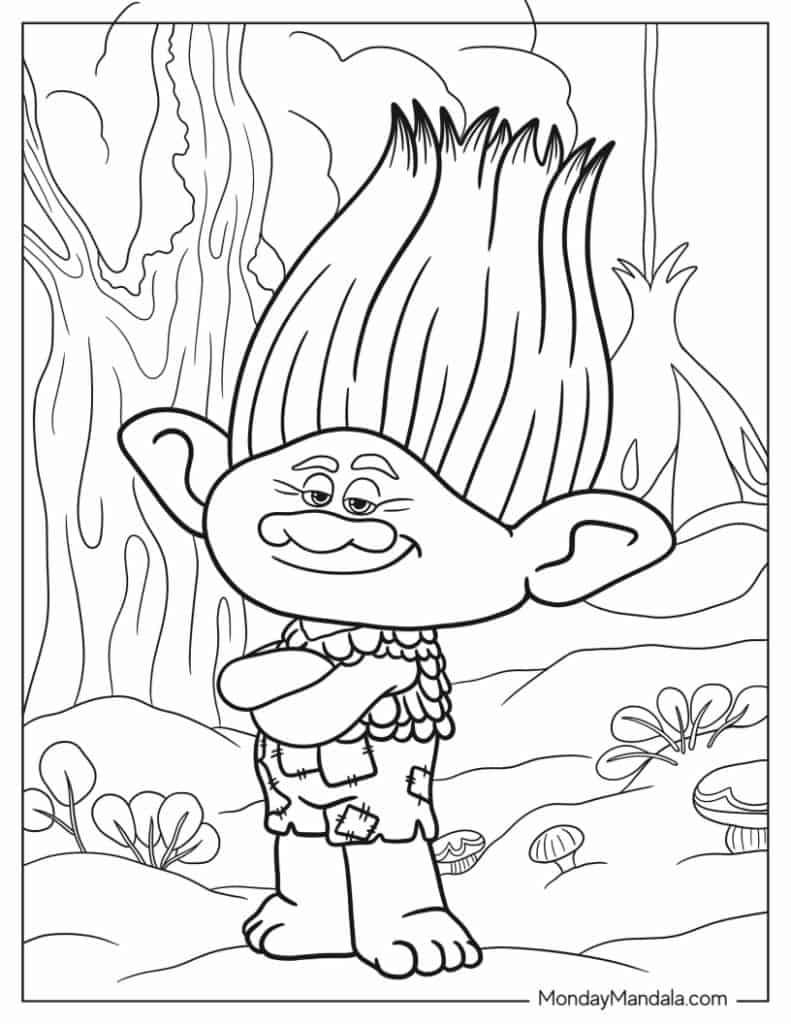 Trolls Band Together Coloring Pages Coloring Nation Trolls Band Together Coloring Pages Coloring Nation