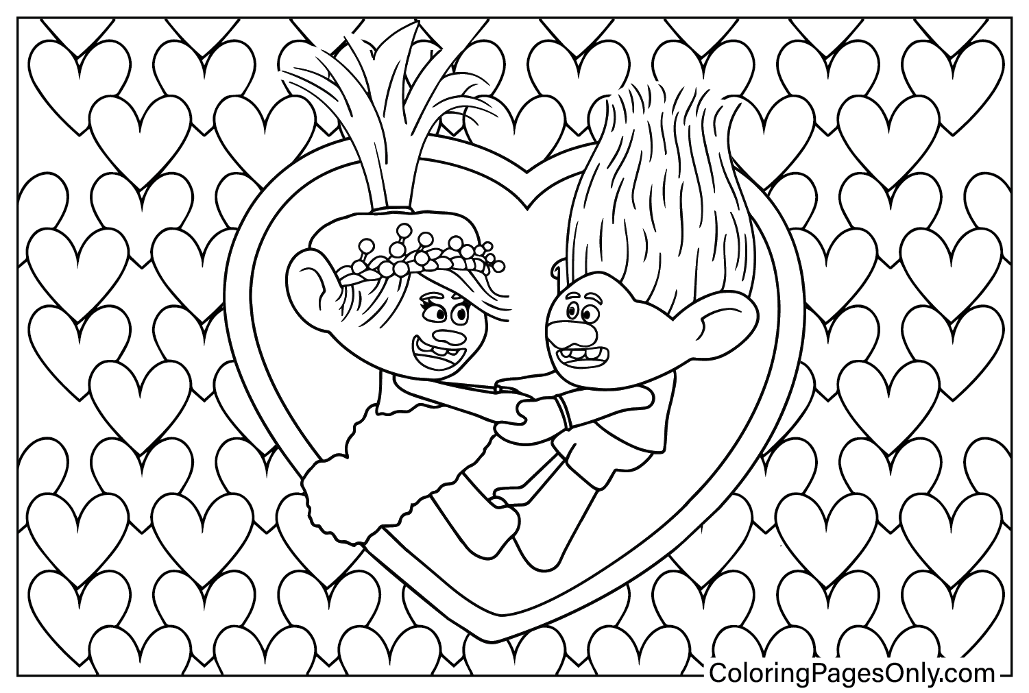 Trolls Coloring Pages For Kids Ready For Download Trolls Coloring Pages For Kids Ready For Download