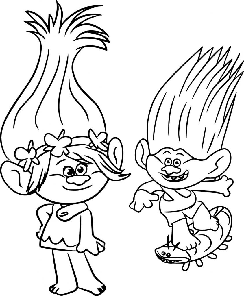 Trolls Coloring Pages Trolls Coloring Pages