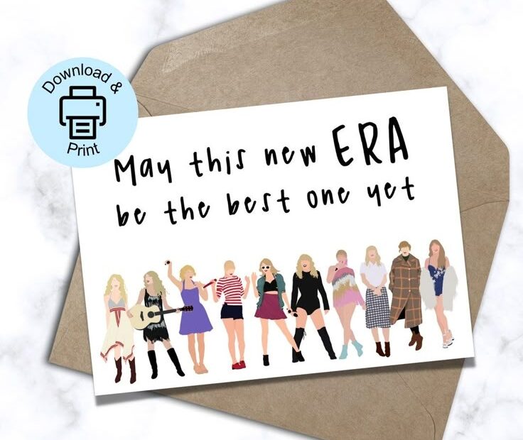 TS Printable Birthday Card TS Birthday Card Taylor Swift Bday Card