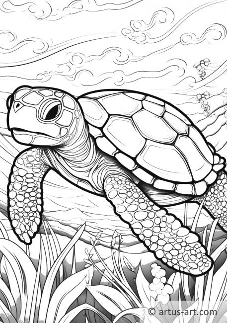 Turtle Coloring Page Free Download Artus Art Turtle Coloring Page Free Download Artus Art