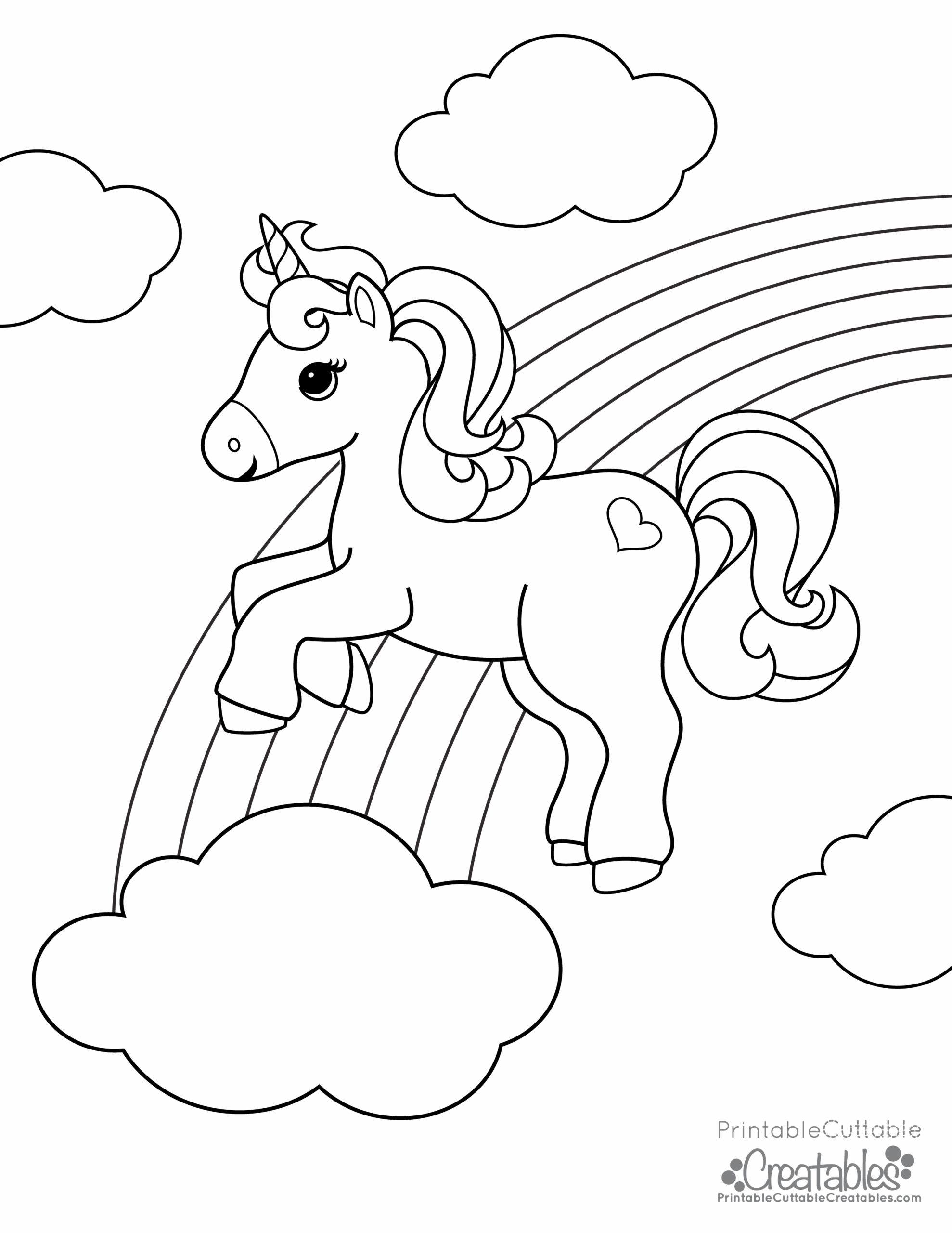 Unicorn Coloring Pages Free Printables Printable New Year Banners Unicorn Coloring Pages Free Printables Printable New Year Banners
