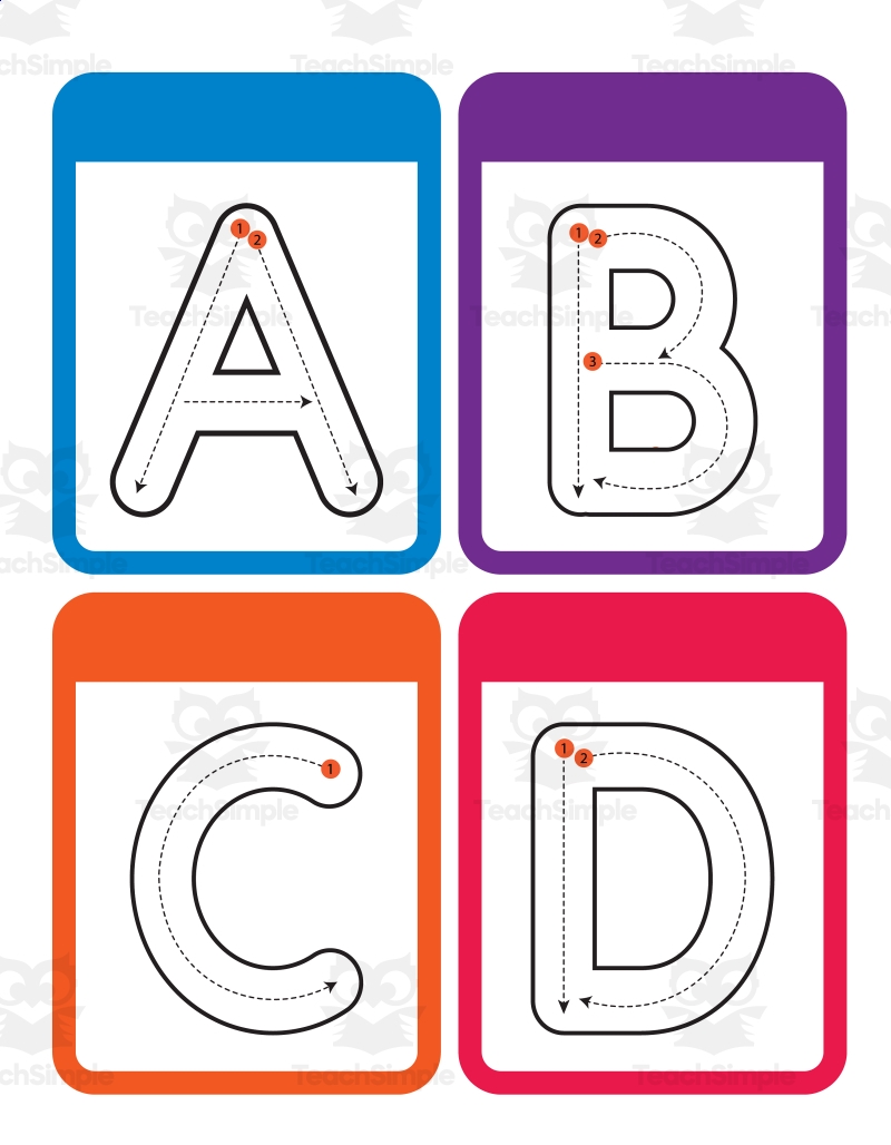 Uppercase Letter Tracing Flash Cards By Teach Simple 52 OFF Uppercase Letter Tracing Flash Cards By Teach Simple 52 OFF