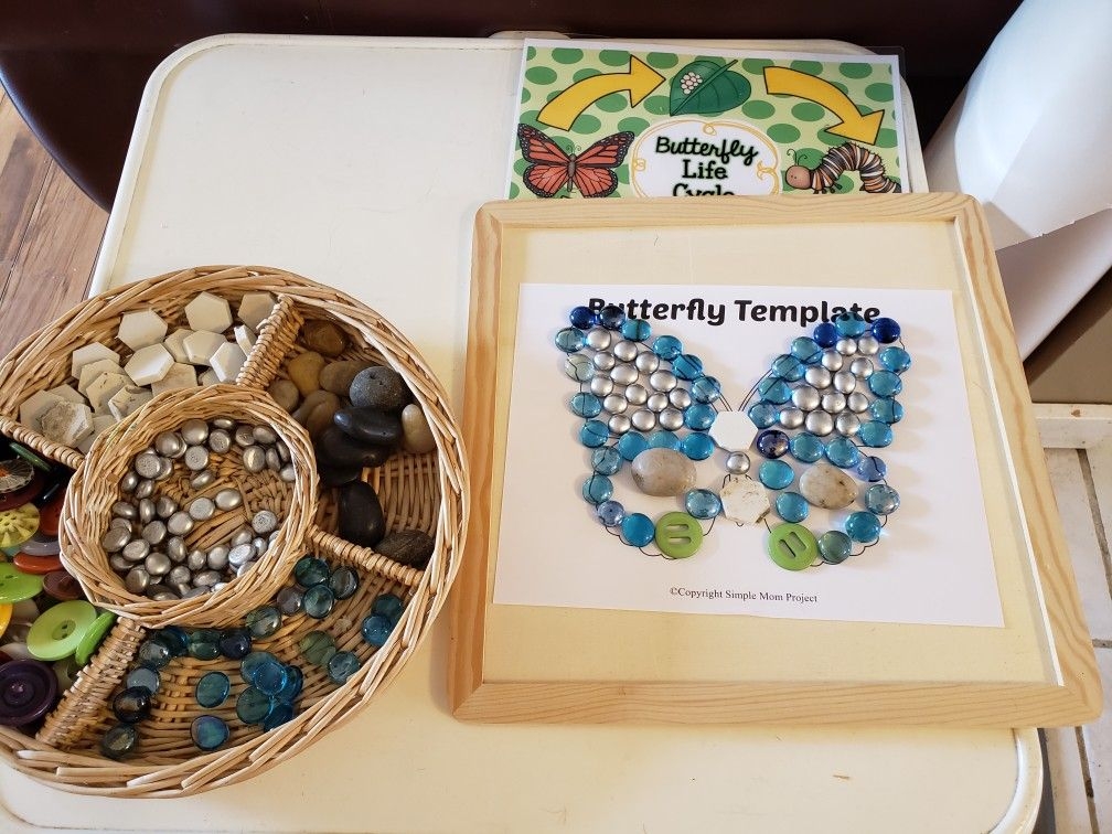 Use Loose Parts To Create A Butterfly Use Loose Parts To Create A Butterfly