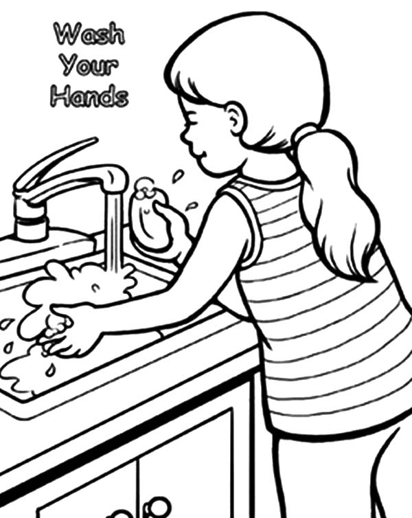 Washing Hands Coloring Pages Best Coloring Pages For Kids Washing Hands Coloring Pages Best Coloring Pages For Kids