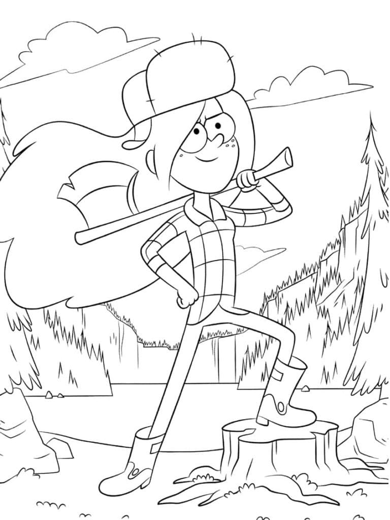 Wendy Gravity Falls Coloring Page Download Print Or Color Online For Wendy Gravity Falls Coloring Page Download Print Or Color Online For